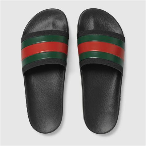 mens gucci slides black|brown Gucci slides men.